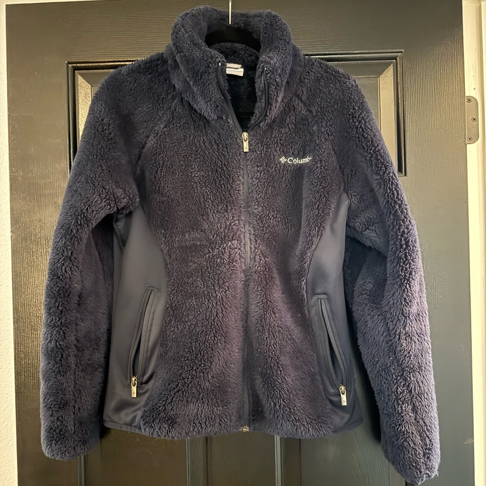 Columbia Navy Blue Plush Jacket